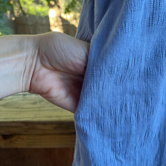 Chelsea & Violet Women's Embroidered Periwinkle Babydoll Dress Size M. NEW - Picture 4 of 11